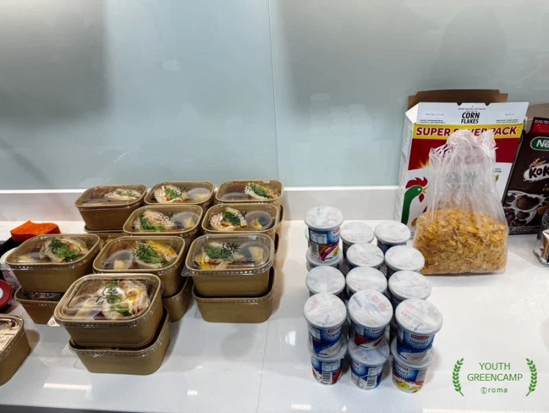 케이터링 조식 준비